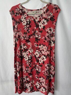 LOFT Coral Swing Dress